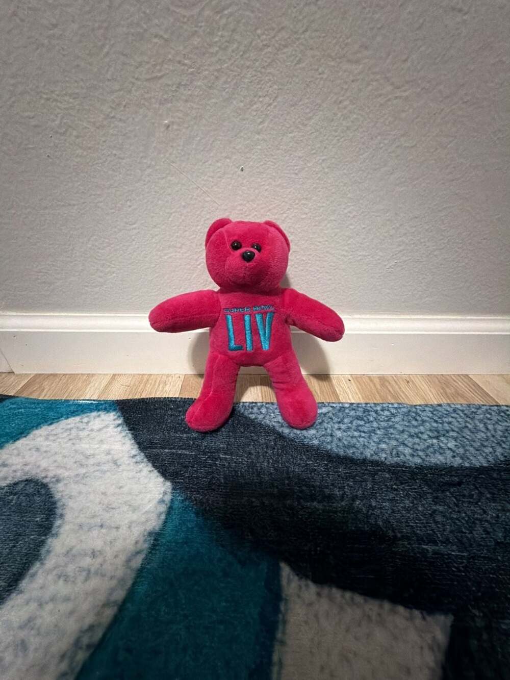 Super Bowl LIV 54 Official FOCO NFL Pink Plush Beanie Bear Stuffed Toy